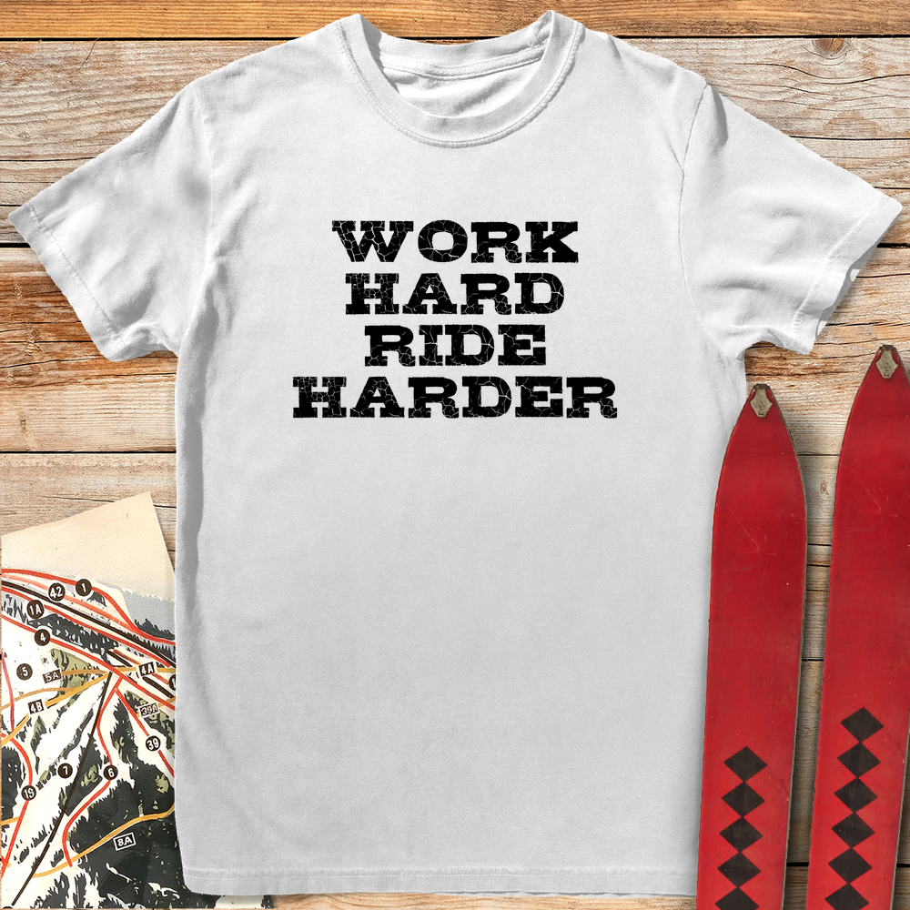 1001 Ride Harder White - White