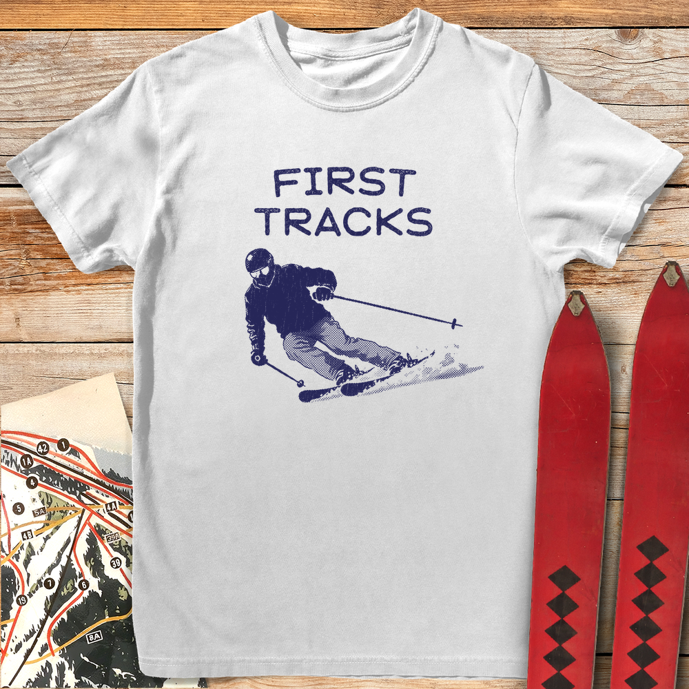 1059 First Tracks Skier White - White
