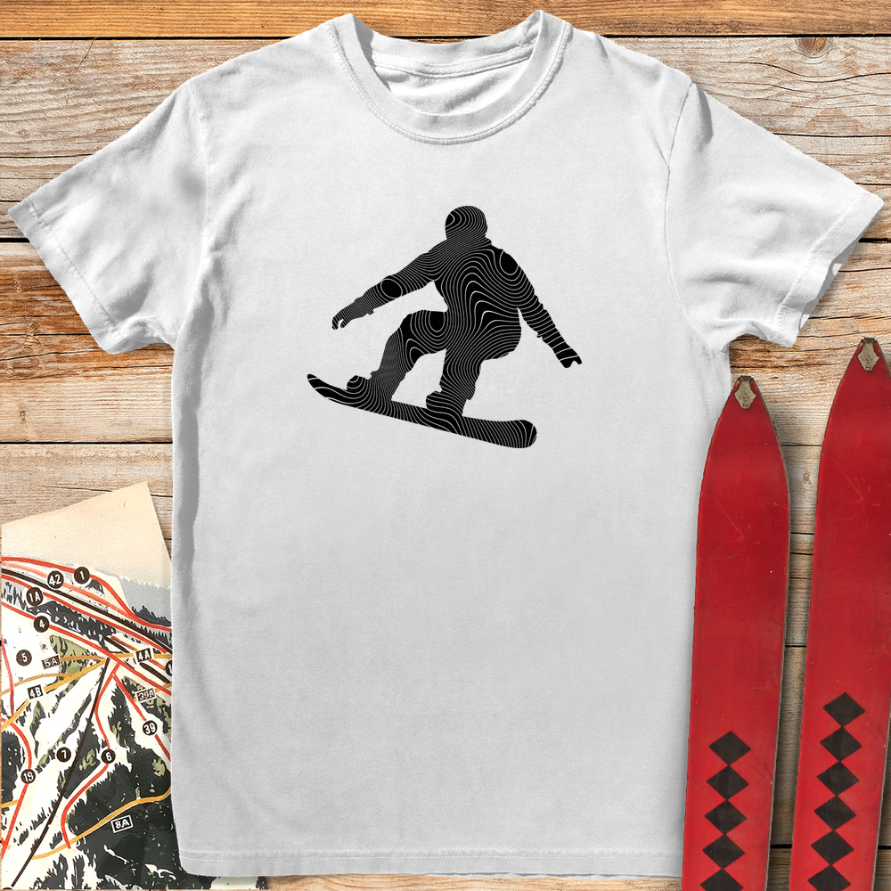 1037 Topo Snowboard White - White