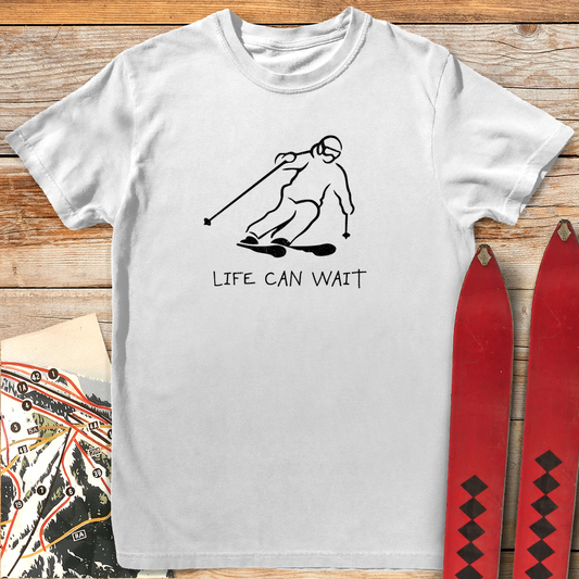 1105 Life Can Wait White - White