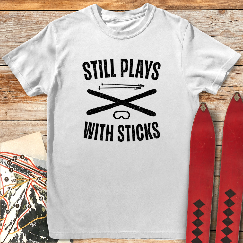 1108 Plays With Sticks White - White