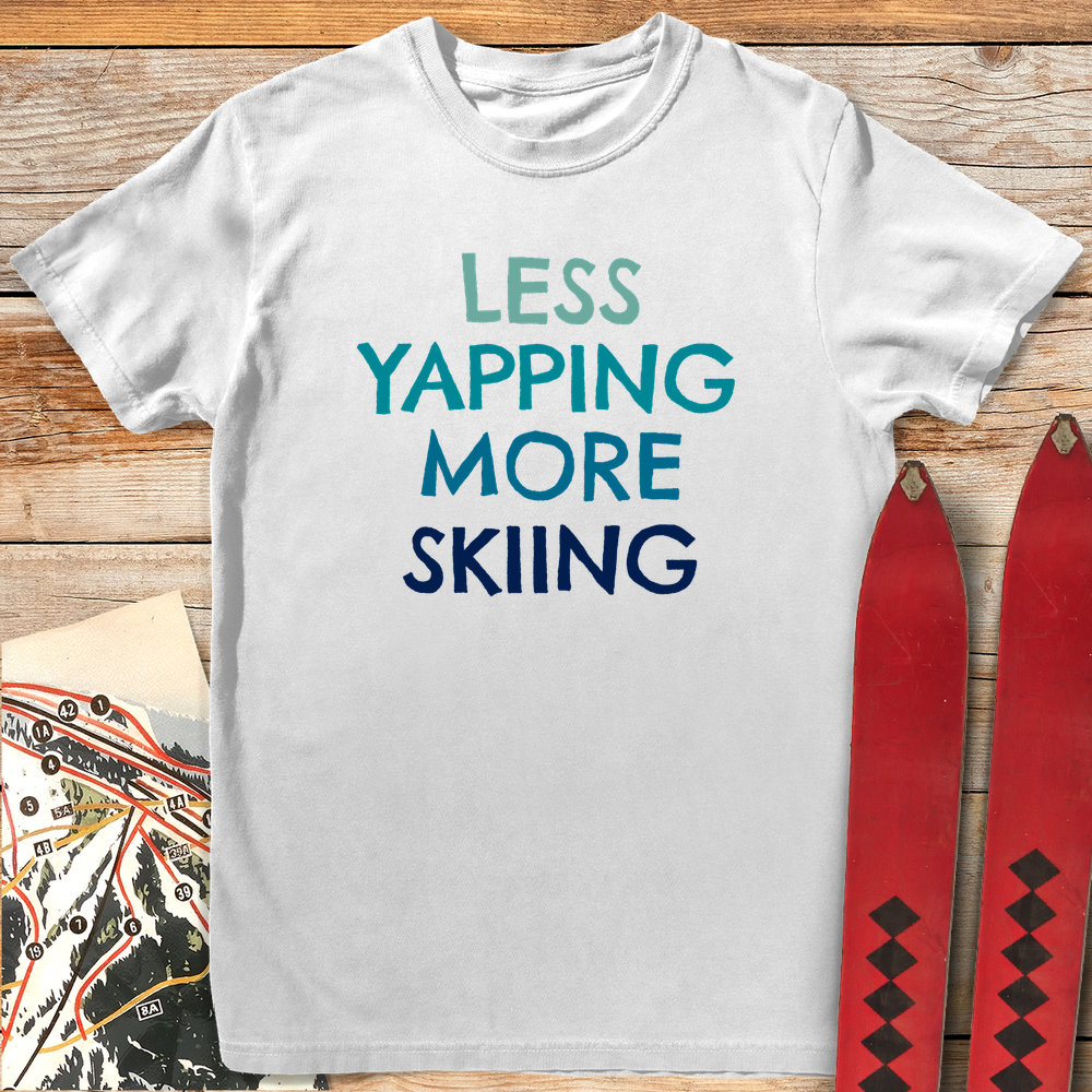 1138 Yap Less Ski More White - White