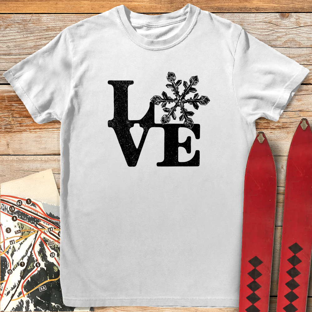 1136 Love Sign Snow White - White