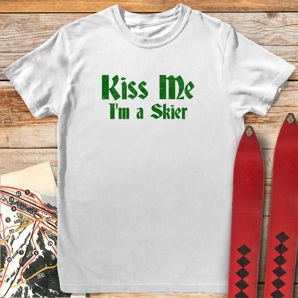 1140 Kiss Me I Ski White - White