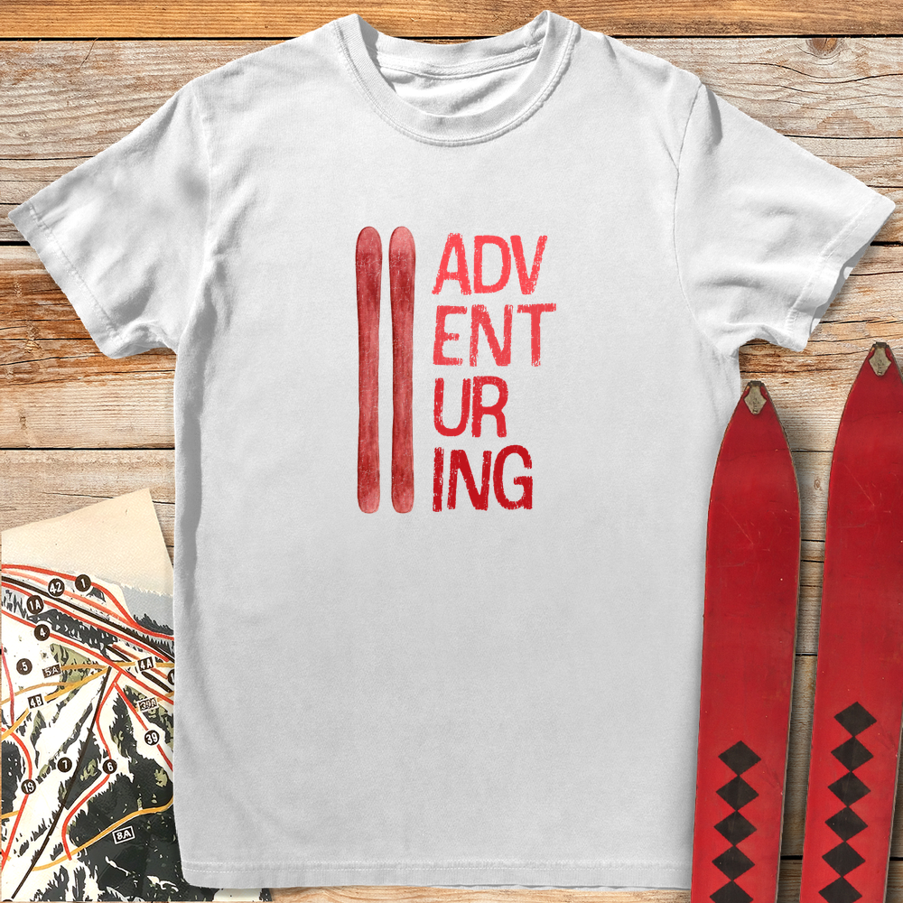 1156 Adventuring Skis - White