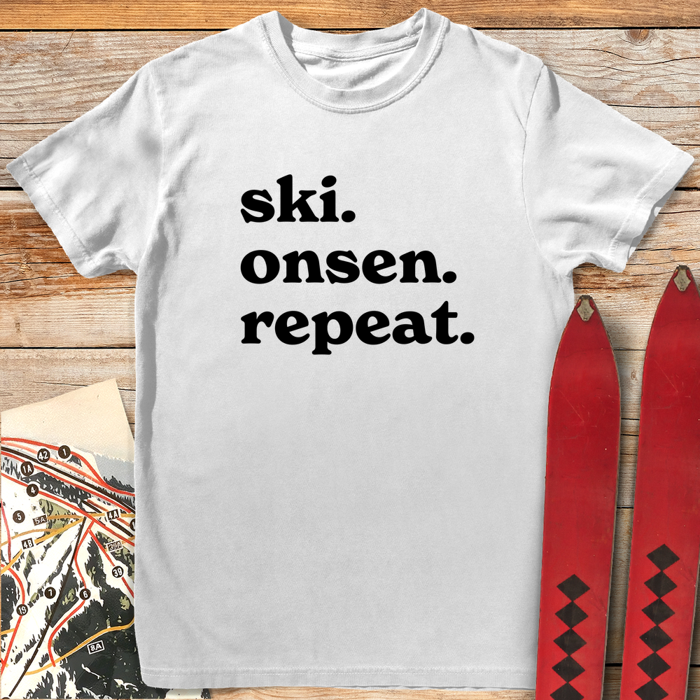 1165 Ski Onsen Repeat White - White