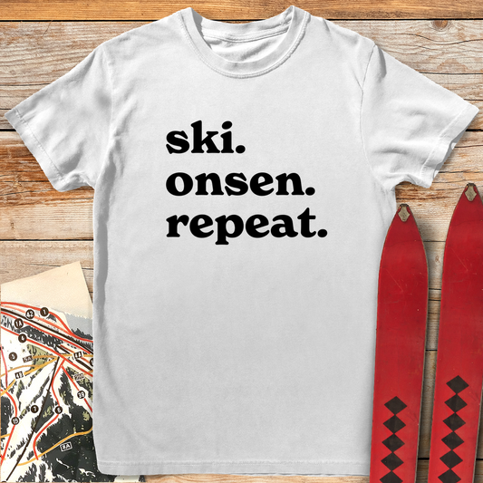 1165 Ski Onsen Repeat White - White
