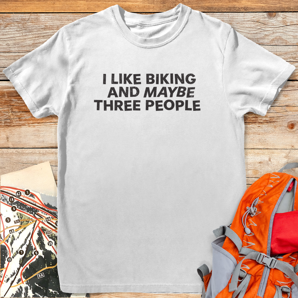 1182 Biking Maybe Three White - White