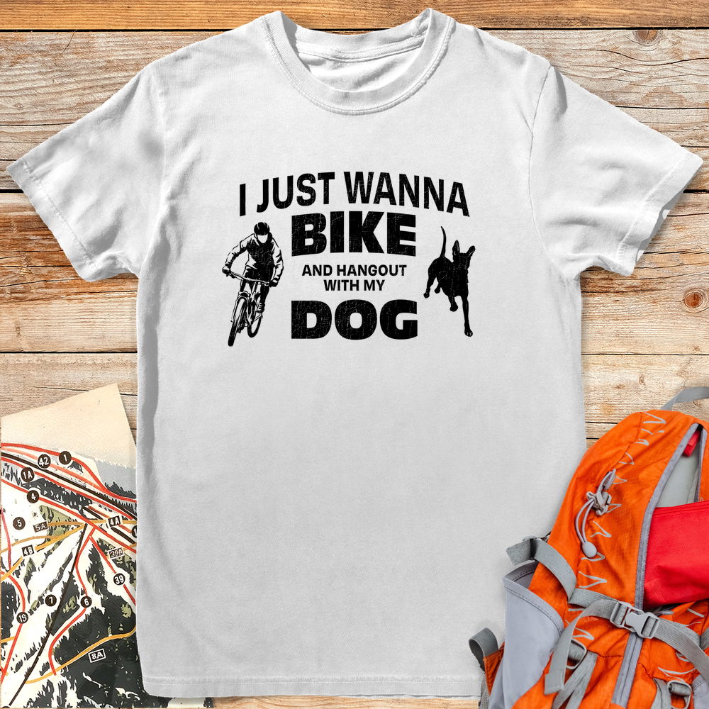 1193 Bikes And Dogs White - White