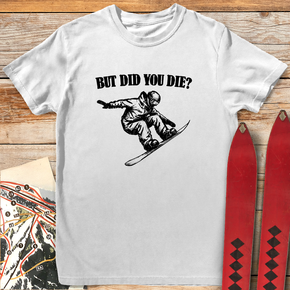 1208 Did You Die Snowboard White - White