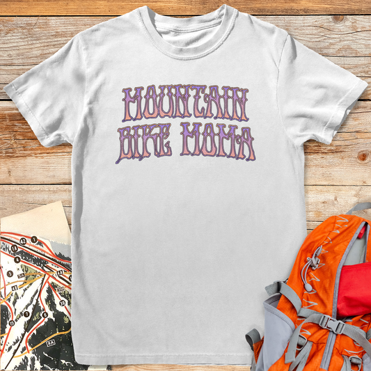 1231 Groovy Mtn Bike Mama - White