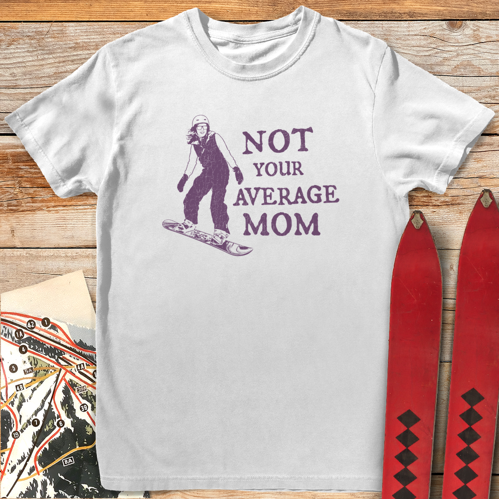 1244 Not Your Average Mom Snowboard White - White
