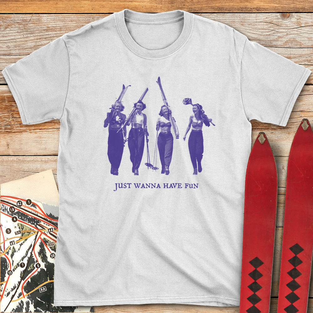 1257 Girls Gone Skiing - White