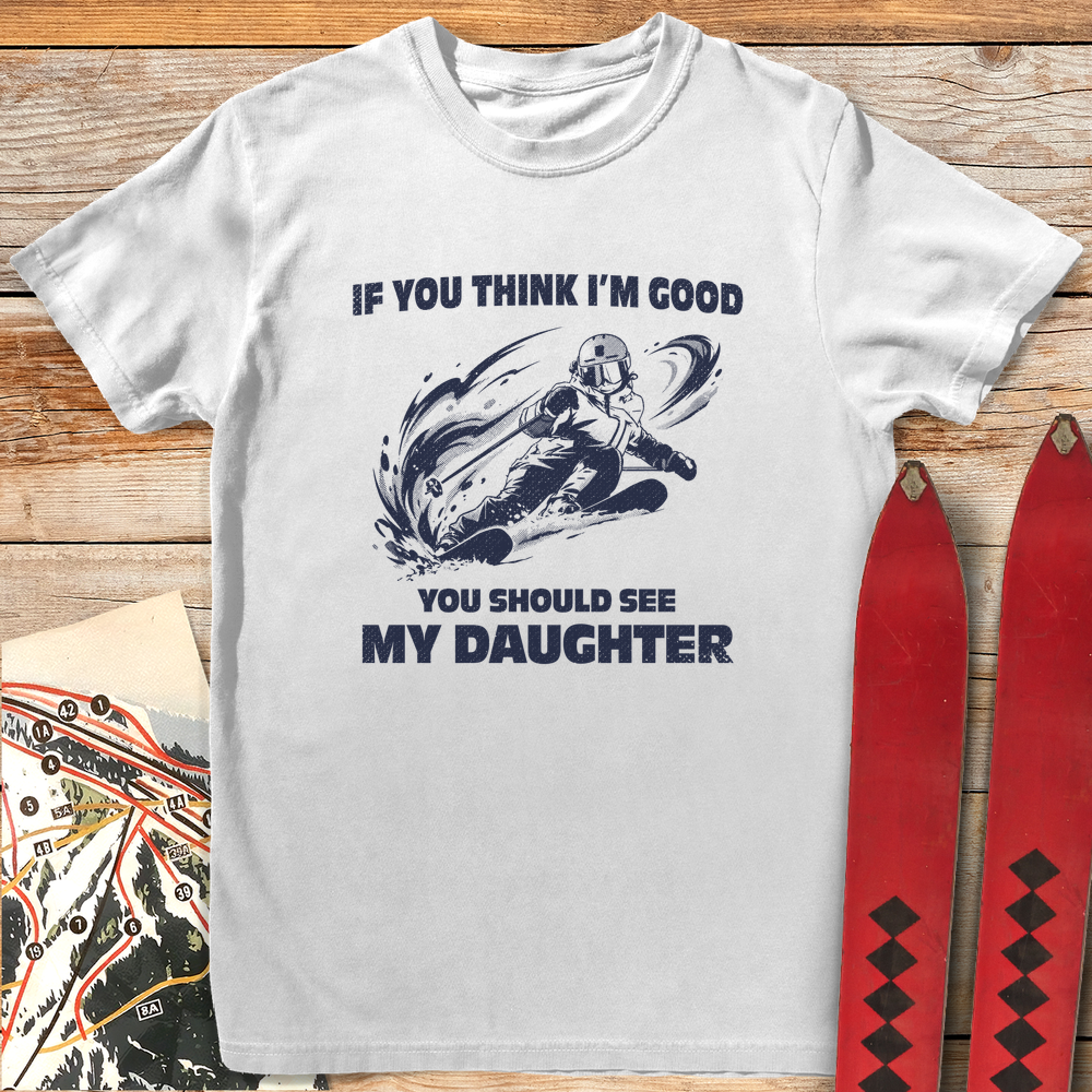 1294 See My Daughter Ski White - White