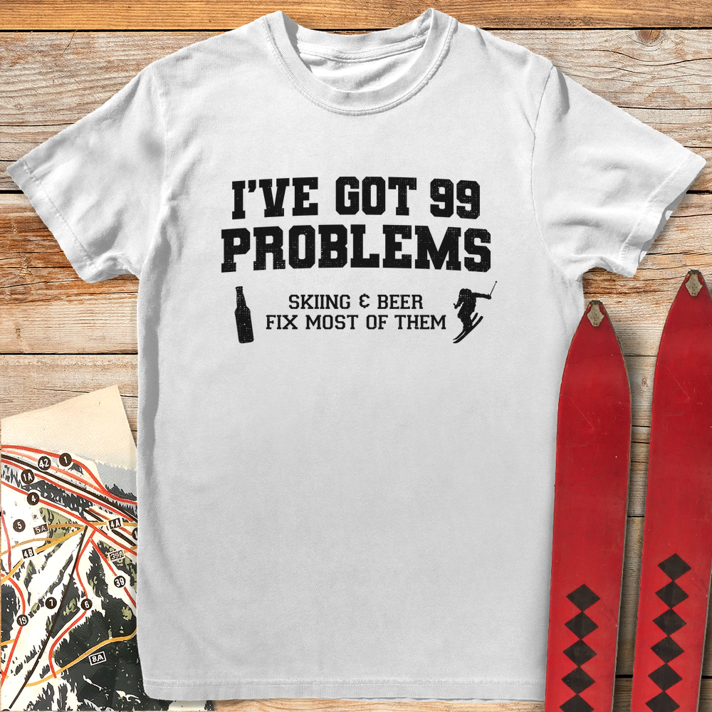 1282 99 Problems Ski Beer White - White