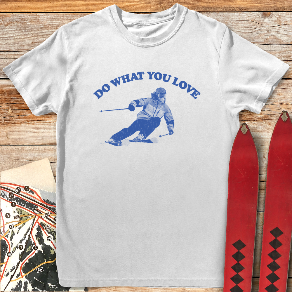1284 Do What You Love Ski White - White