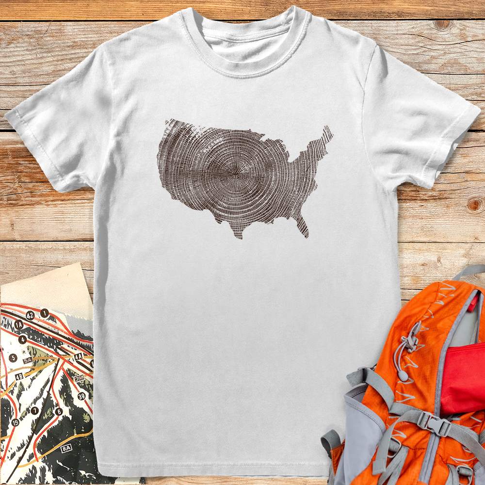 1316 Woodgrain America White - White