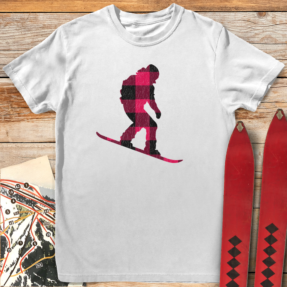 1333 Buffalo Plaid Snowboard - White