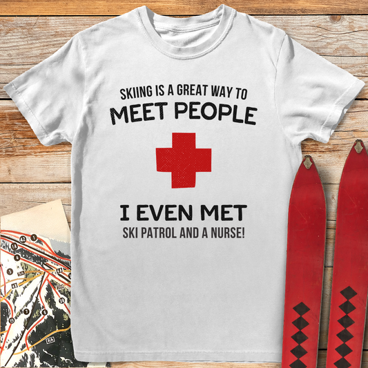 1340 Meet People Skiing White - White