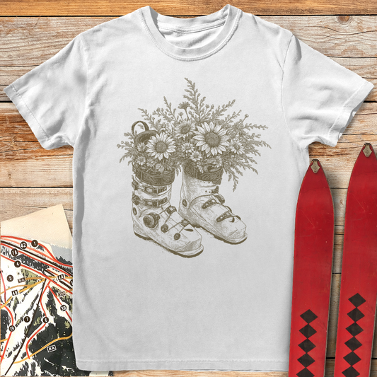 1356 Garden Ski Boots White - White