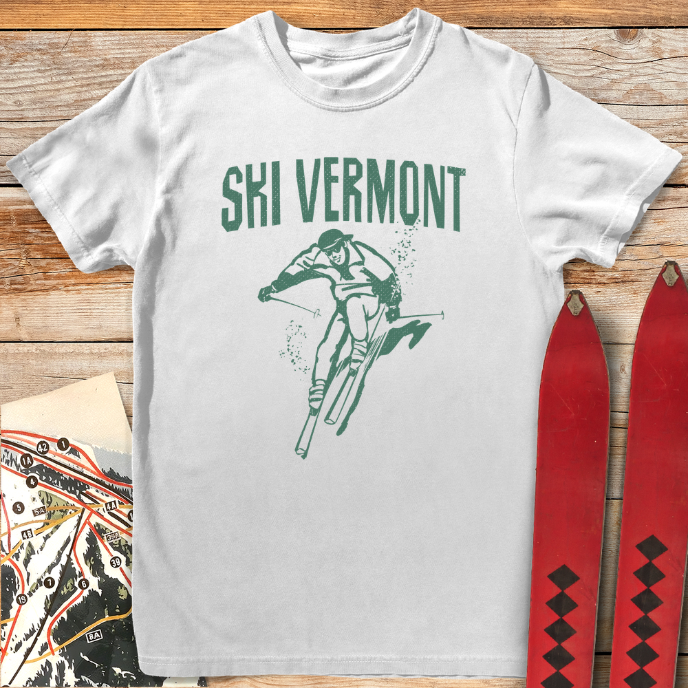 1379 Ski Vermont White - White