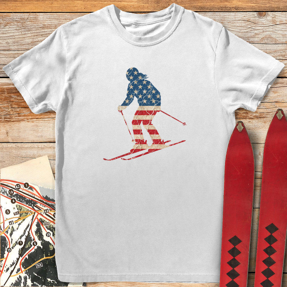 1410 Star Stiped Descent - White