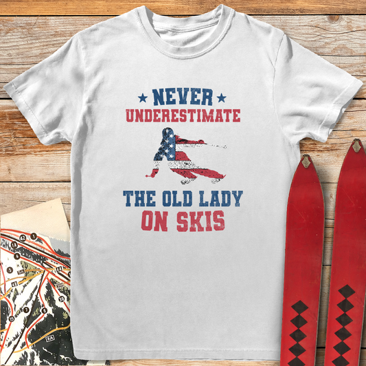 1428 Old Lady Ski Usa White - White