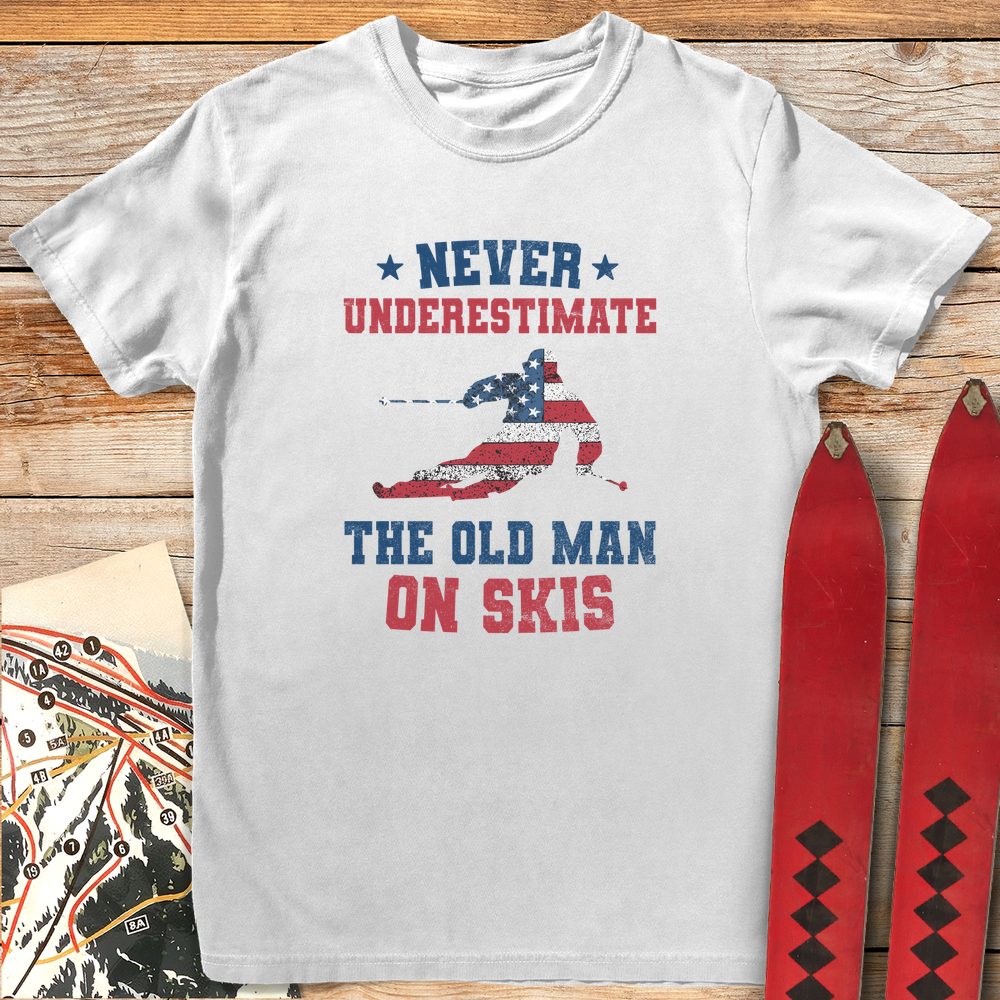 1427 Old Man Ski Usa White - White