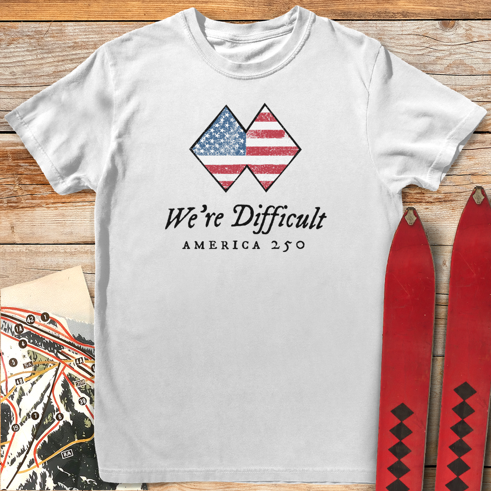 1416 We Re Difficult Usa 250 White - White